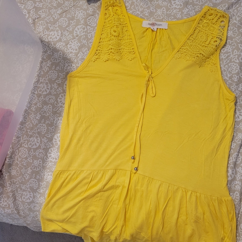 Yellow peplum